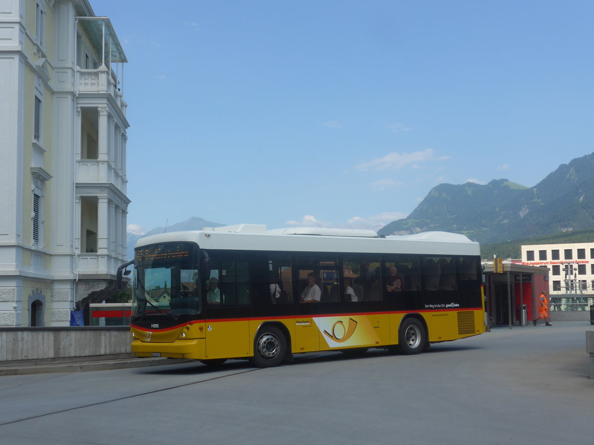 (208'673) - PostAuto Graub�nden - GR 85'630 - Scania/Hess am 11. August 2019 in Chur, Postautostation