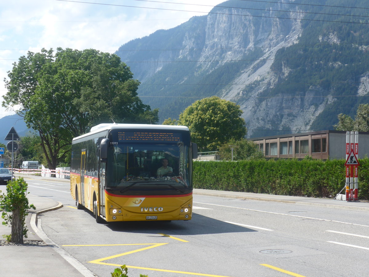 (208'699) - PostAuto Graub�nden - GR 170'435 - Iveco am 11. August 2019 in Chur, Sommerau