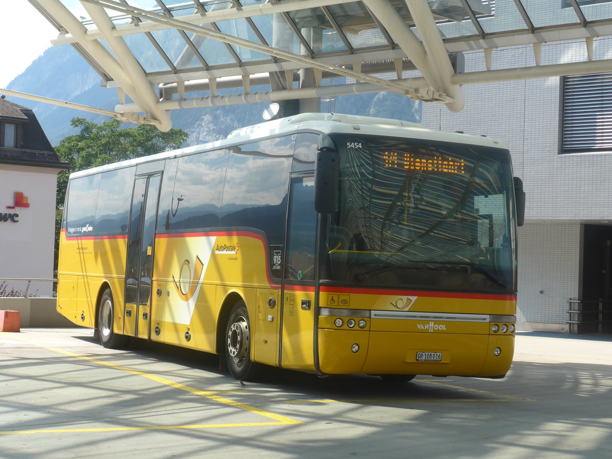 (208'700) - TpM, Mesocco - Nr. 16/GR 108'016 - Van Hool (ex PostAuto Graub�nden) am 11. August 2019 in Chur, Postautostation