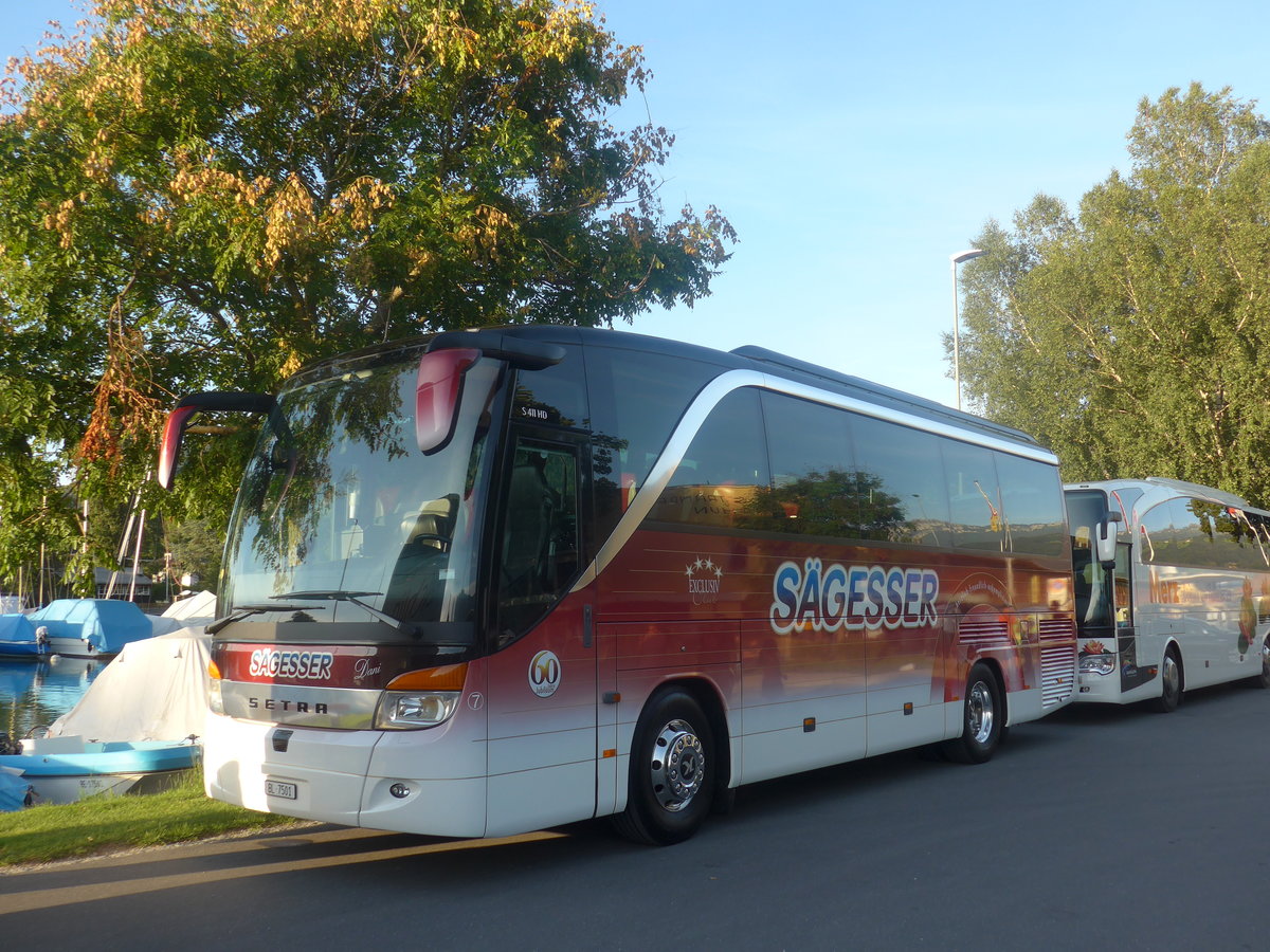 (208'742) - S�gesser, Wintersingen - Nr. 7/BL 7501 - Setra am 16. August 2019 in Thun, Strandbad