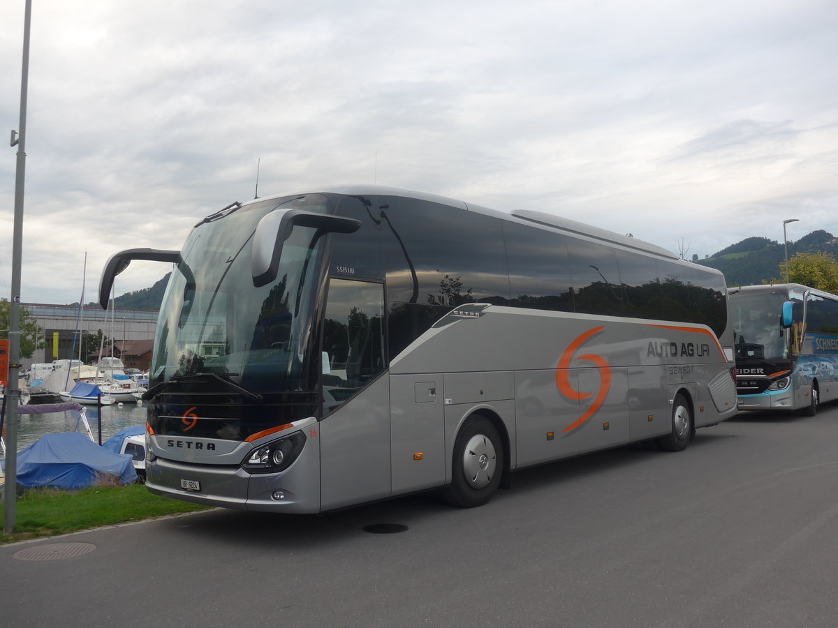 (208'964) - AAGU Altdorf - Nr. 16/UR 9224 - Setra (ex Molnar, HR-Bjelovar) am 17. August 2019 in Thun, Strandbad
