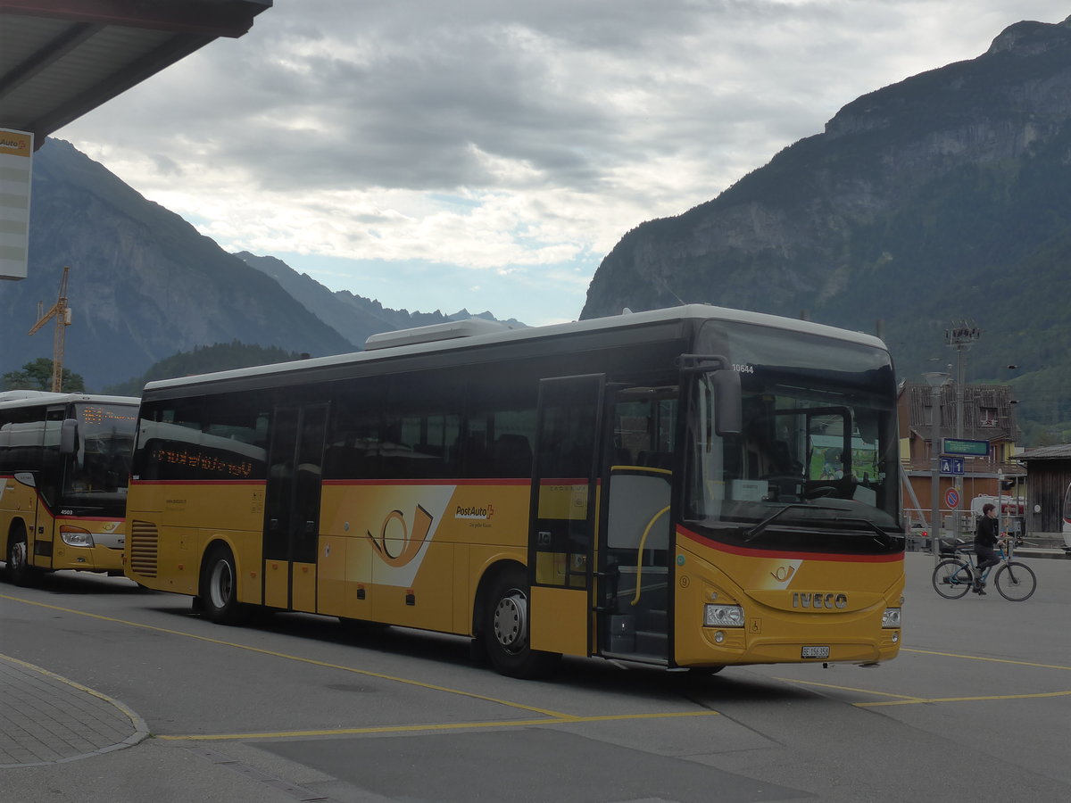 (209'190) - Fl�ck, Brienz - Nr. 9/BE 156'358 - Iveco am 1. September 2019 in Meiringen, Postautostation