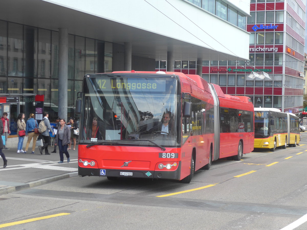 (209'347) - Bernmobil, Bern - Nr. 809/BE 612'809 - Volvo am 5. September 2019 in Bern, Schanzenstrasse