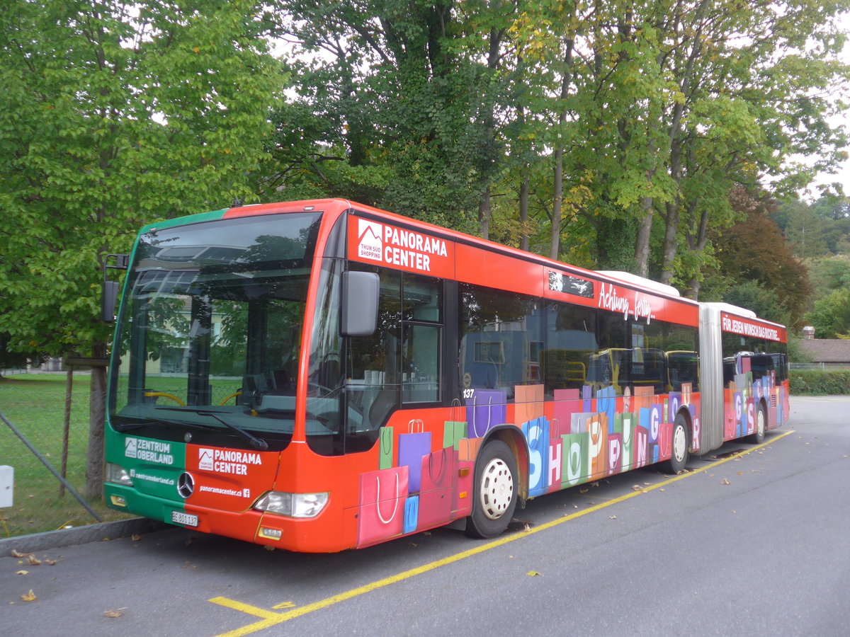(209'879) - STI Thun - Nr. 137/BE 801'137 - Mercedes am 5. Oktober 2019 bei der Schiffl�ndte Thun