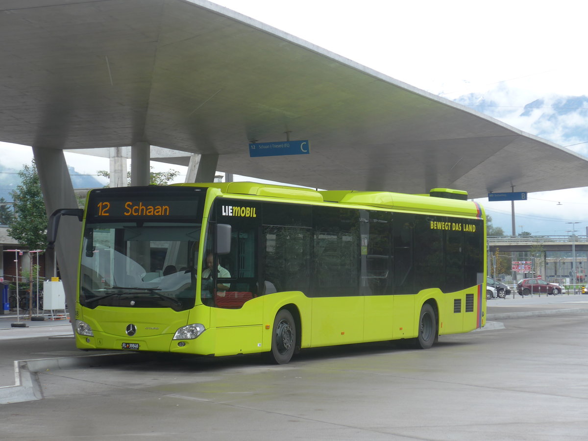 (209'978) - Aus Liechtenstein: LBA Vaduz - Nr. 48/FL 39'848 - Mercedes am 6. Oktober 2019 beim Bahnhof Buchs