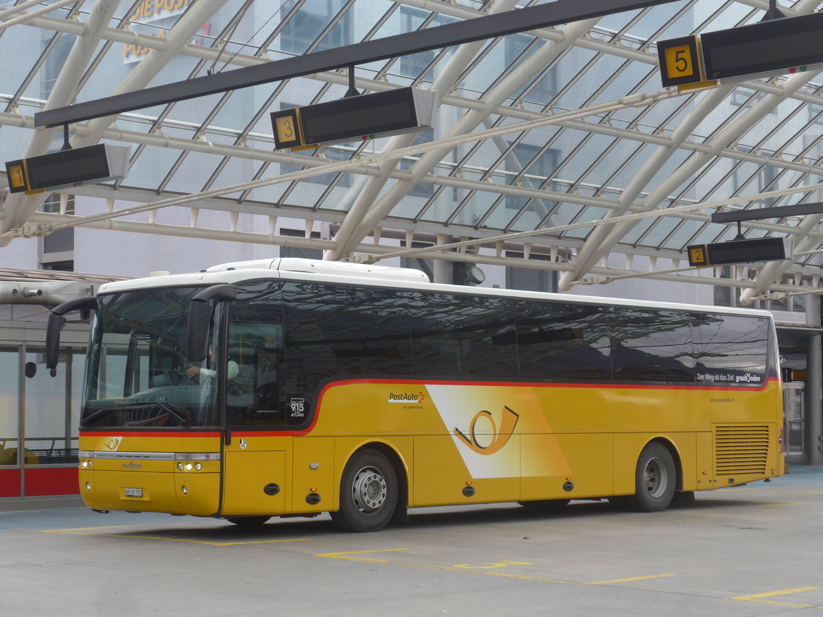 (210'059) - PostAuto Graub�nden - GR 107'701 - Van Hool am 6. Oktober 2019 in Chur, Postautostation