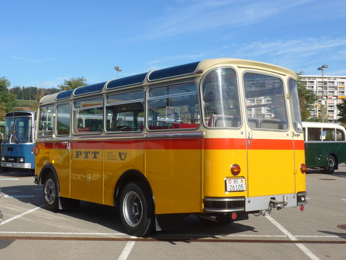 (210'142) - Schmid, Th�rishaus - Nr. 9/BE 26'105 - Saurer/R&J (ex Geiger, Adelboden Nr. 9) am 12. Oktober 2019 in Bern, Westside
