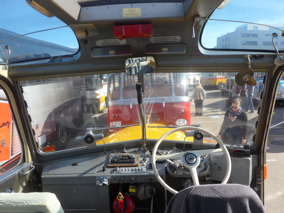 (210'187) - Tschannen, Zofingen - AG 6121 - Saurer/T�scher (ex Luk, Gr�sch) am 12. Oktober 2019 in Bern, Westside (Innenaufnahme)