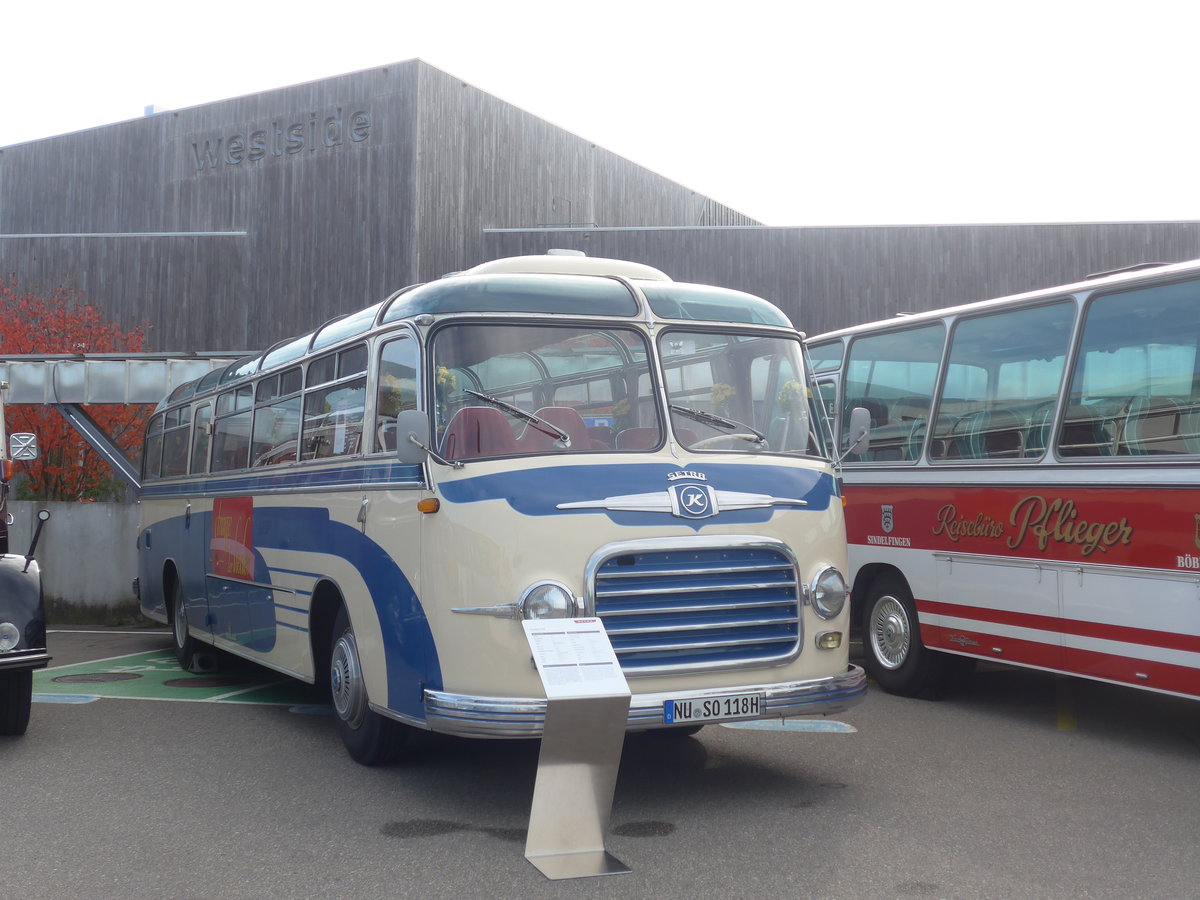 (210'204) - Aus Deutschland: Setra, Ulm - NU-SO 118H - Setra am 12. Oktober 2019 in Bern, Westside