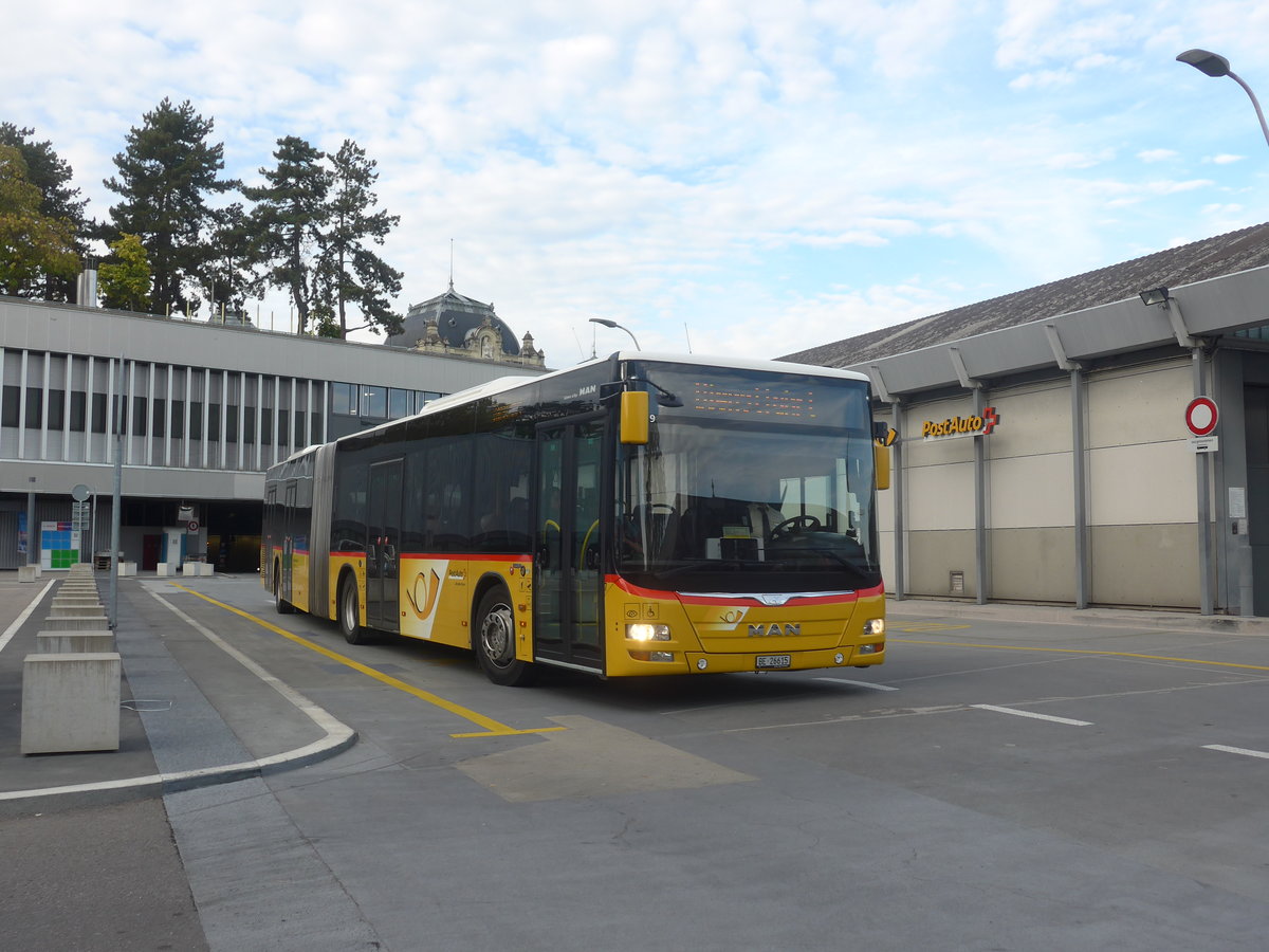 (210'295) - AVA Biel - Nr. 7/BE 26'615 - MAN am 12. Oktober 2019 in Bern, Postautostation