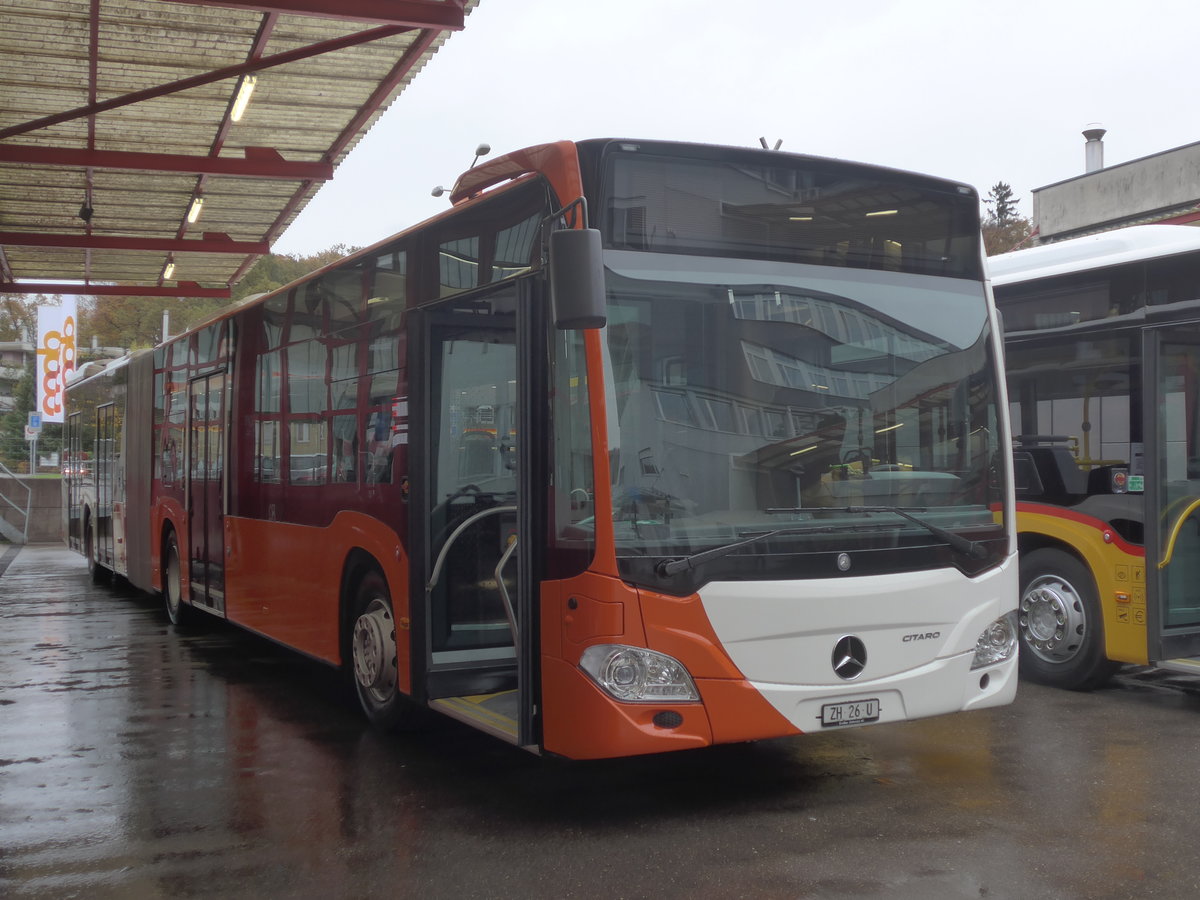 (210'850) - Gen�ve-Tours, Gen�ve - ZH 26 U - Mercedes am 8. November 2019 in Kloten, EvoBus