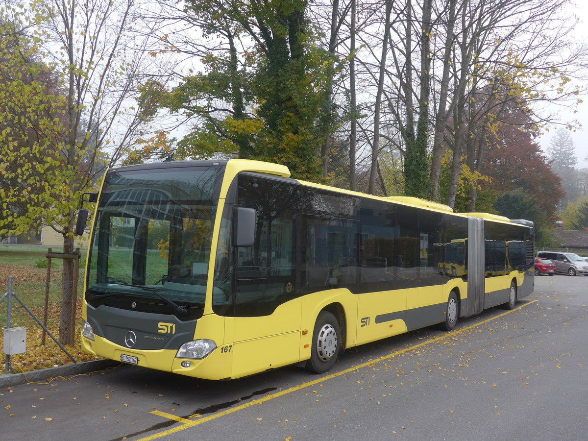 (210'969) - STI Thun - Nr. 167/BE 752'167 - Mercedes am 11. November 2019 bei der Schiffl�ndte Thun