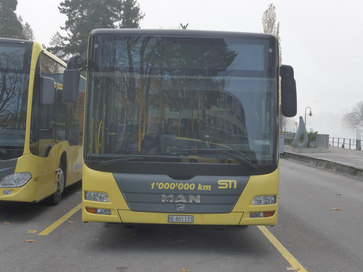 (210'977) - STI Thun - Nr. 131/BE 801'131 - MAN am 11. November 2019 bei der Schiffl�ndte Thun