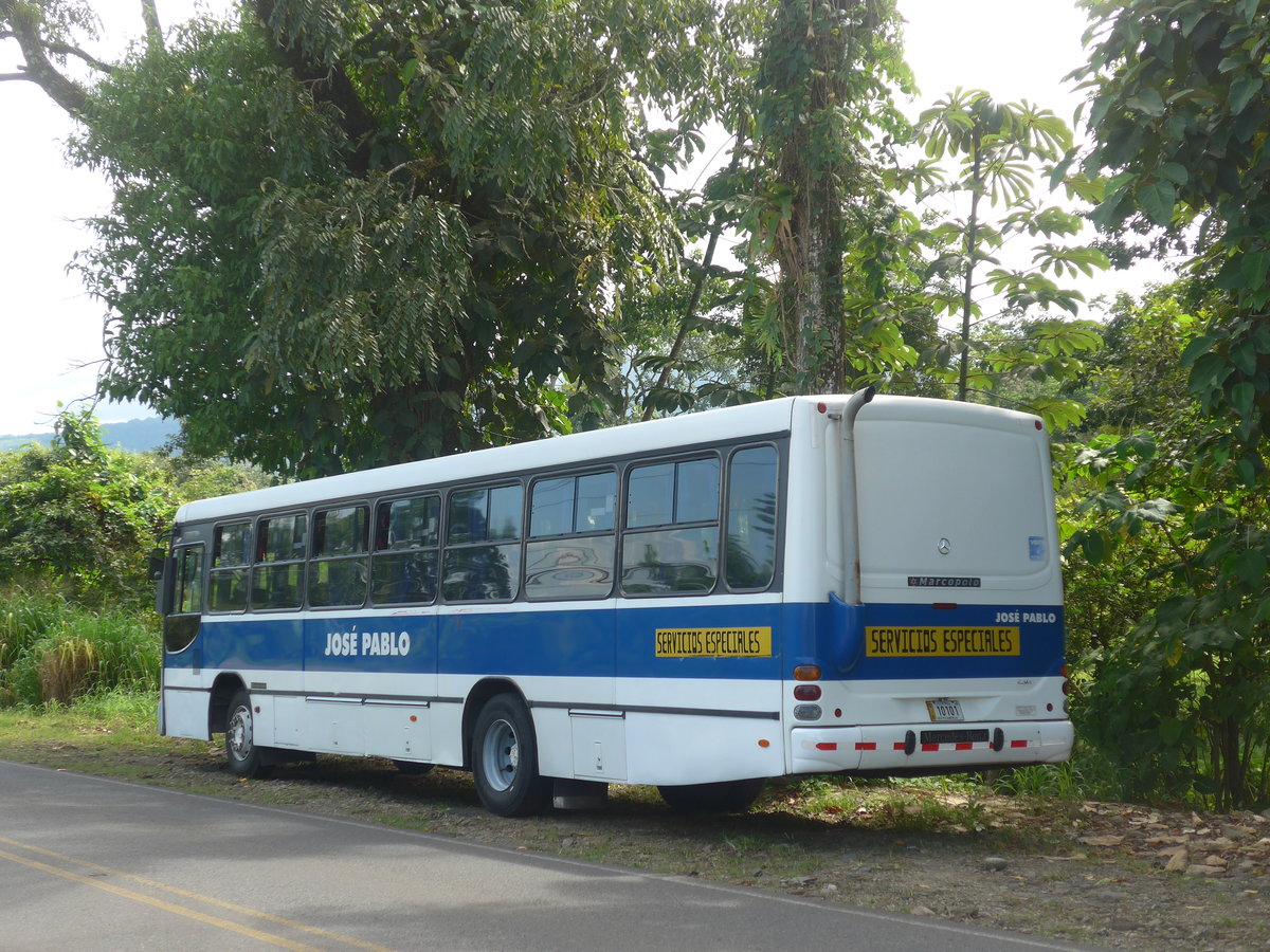 (212'315) - Pablo - 10'101 - Marcopolo/Mercedes am 24. November 2019 in La Fortuna, Termalitas del Arenal