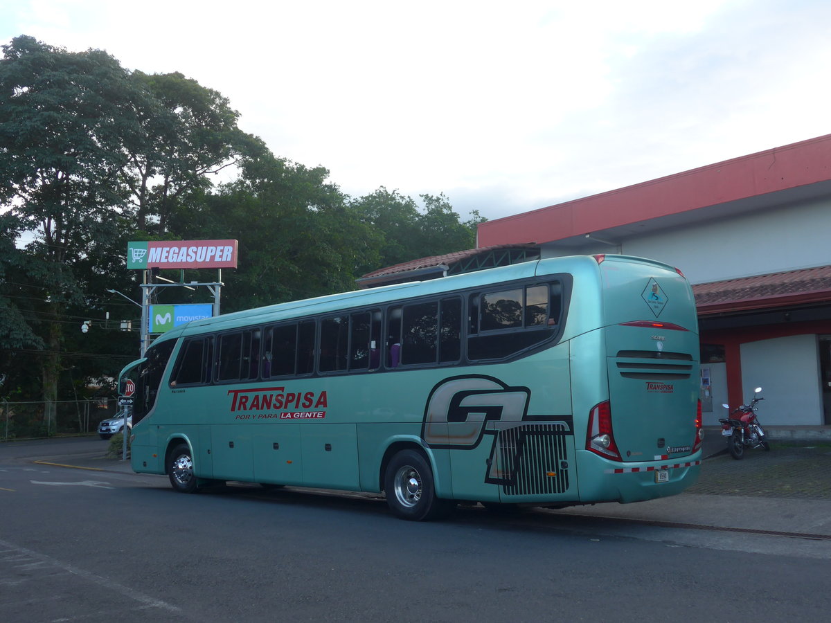 (212'377) - Transpisa, Quesada - 6590 - Marcopolo/Scania am 24. November 2019 in La Fortuna