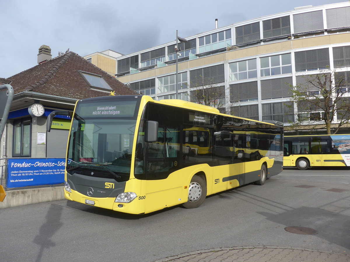 (212'839) - STI Thun - Nr. 500/BE 403'500 - Mercedes am 9. Dezember 2019 bei der Schiffl�ndte Thun