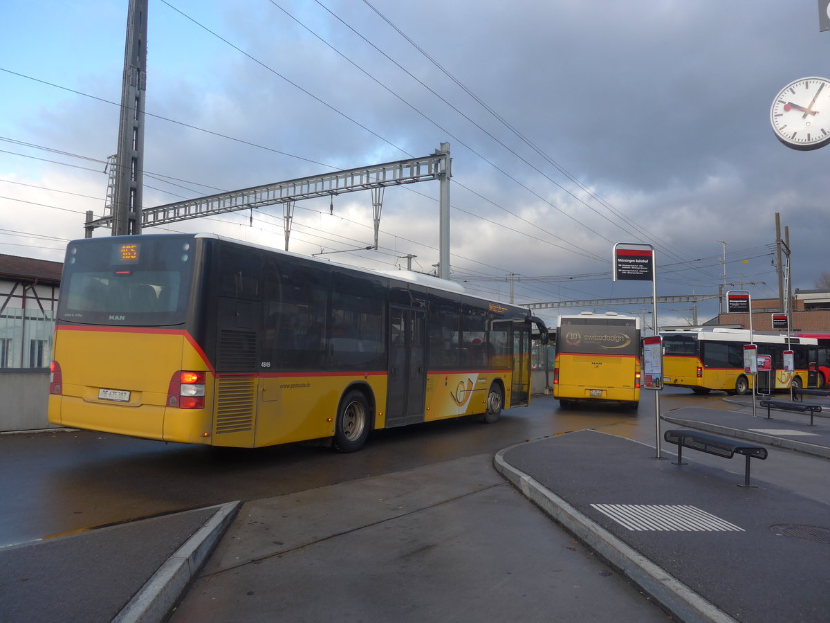 (212'902) - PostAuto Bern - Nr. 541/BE 675'387 - MAN am 14. Dezember 2019 beim Bahnhof M�nsingen