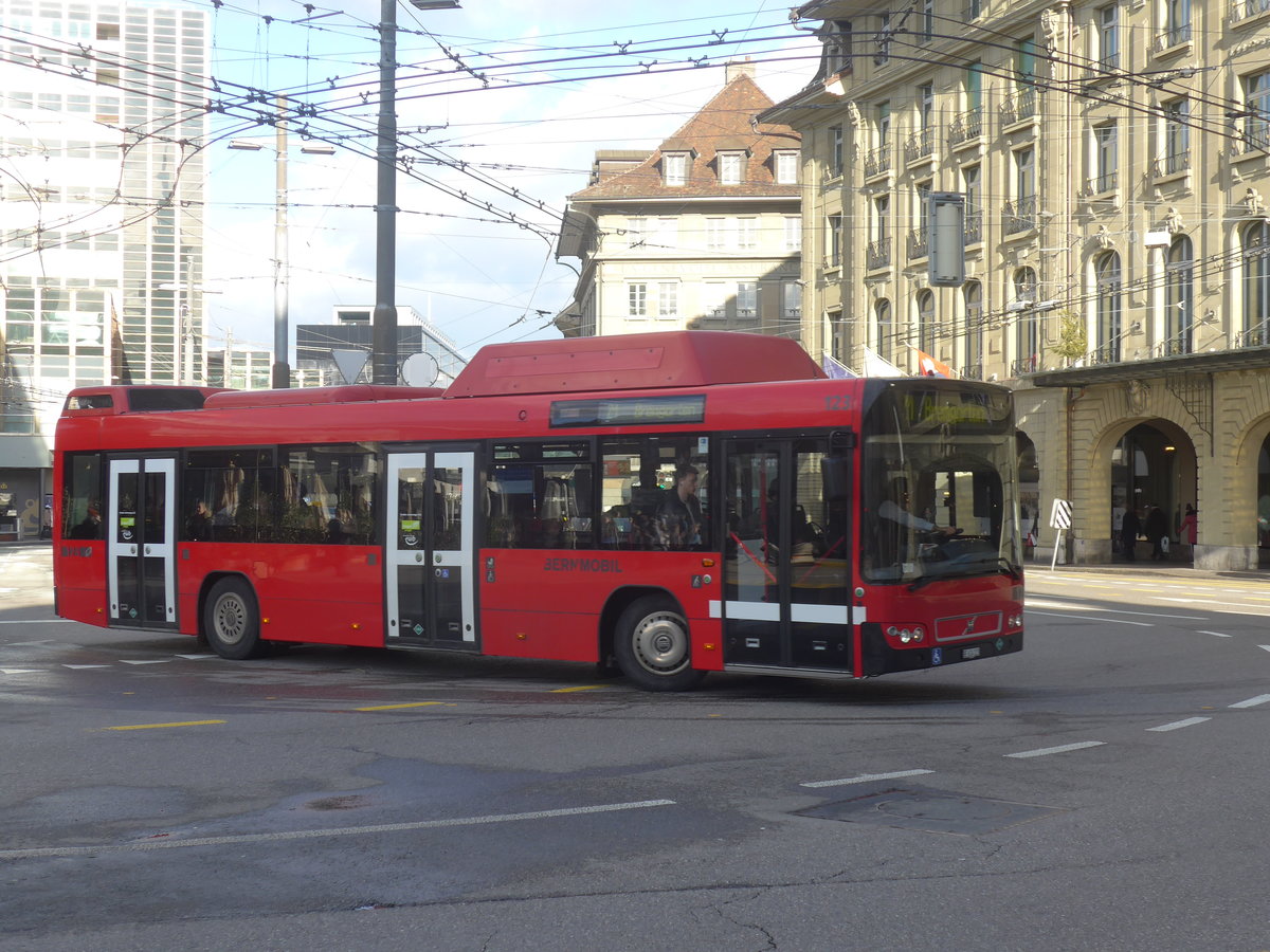 (212'950) - Bernmobil, Bern - Nr. 123/BE 624'123 - Volvo am 14. Dezember 2019 beim Bahnhof Bern