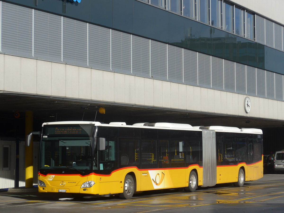 (212'953) - PostAuto Bern - Nr. 634/BE 734'634 - Mercedes am 14. Dezember 2019 in Bern, Postautostation