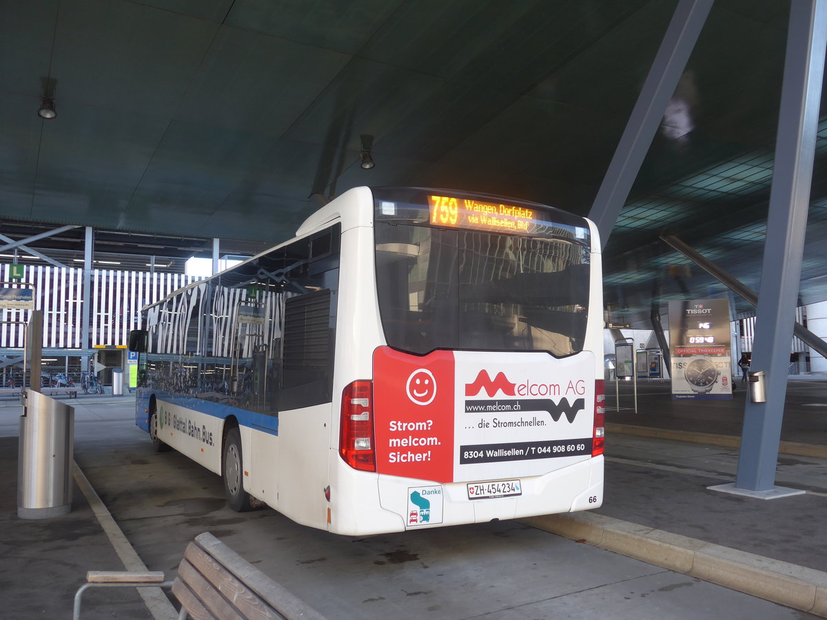 (212'964) - Welti-Furrer, Bassersdorf - Nr. 66/ZH 454'234 - Mercedes am 14. Dezember 2019 in Z�rich, Flughafen