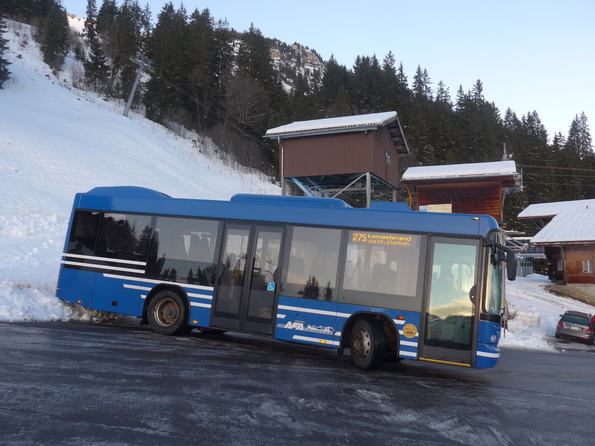 (213'092) - AFA Adelboden - Nr. 57/BE 272'798 - Scania/Hess am 25. Dezember 2019 in St. Stephan, Lengebrand