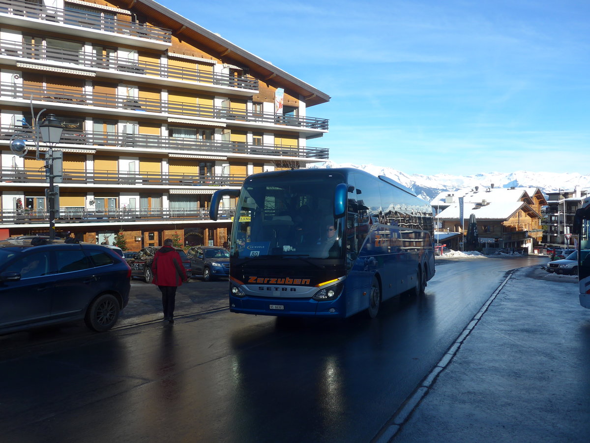 (213'339) - Zerzuben, Visp-Eyholz - Nr. 17/VS 66'361 - Setra am 4. Januar 2020 in Haute-Nendaz, Tlcabine