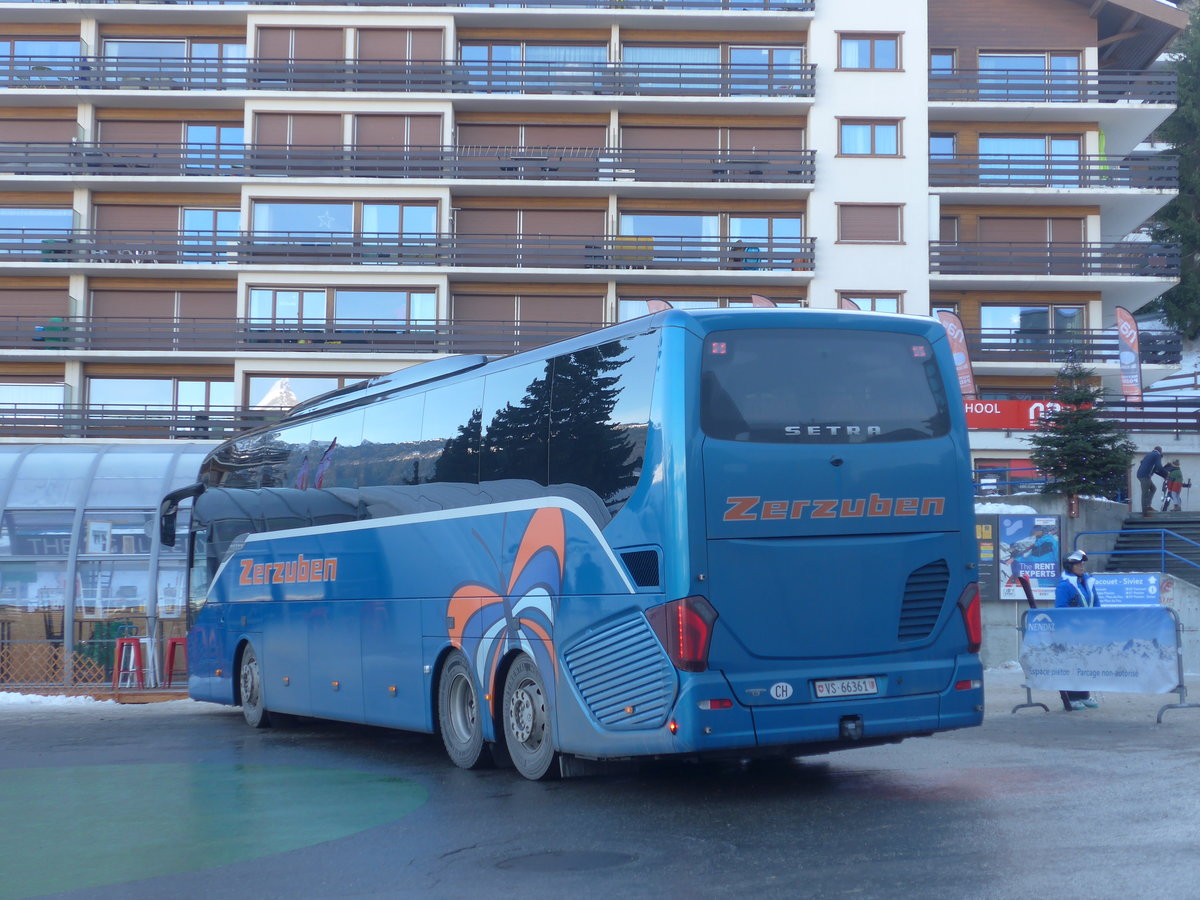 (213'343) - Zerzuben, Visp-Eyholz - Nr. 17/VS 66'361 - Setra am 4. Januar 2020 in Haute-Nendaz, T�l�cabine