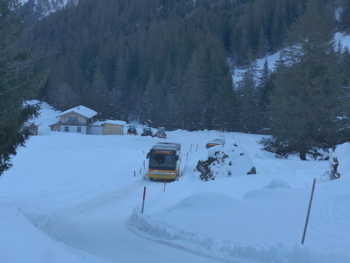 (213'401) - PostAuto Bern - BE 401'465 - Setra (ex AVG Meiringen Nr. 65) am 5. Januar 2020 auf der Schwarzwaldalp