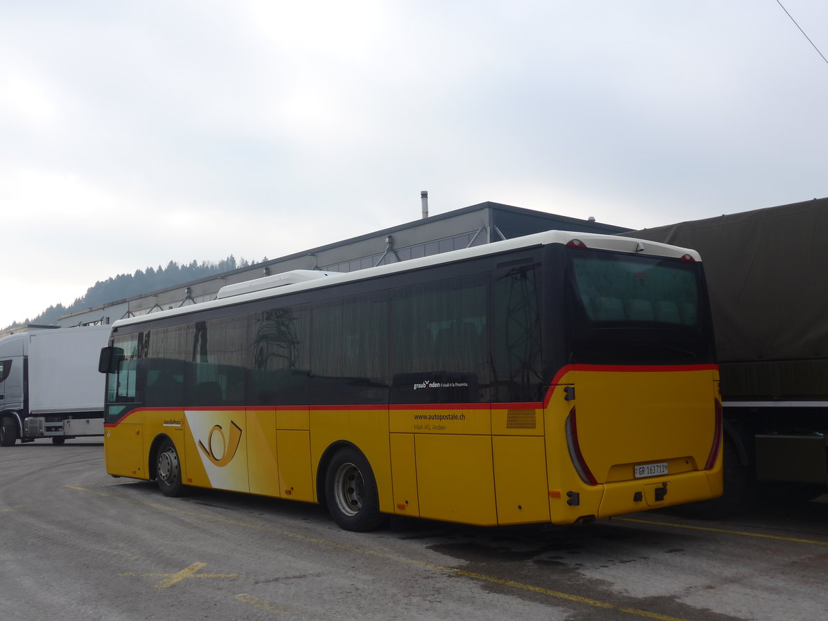 (213'764) - Mark, Andeer - GR 163'711 - Iveco am 12. Januar 2020 in Hendschiken, Iveco