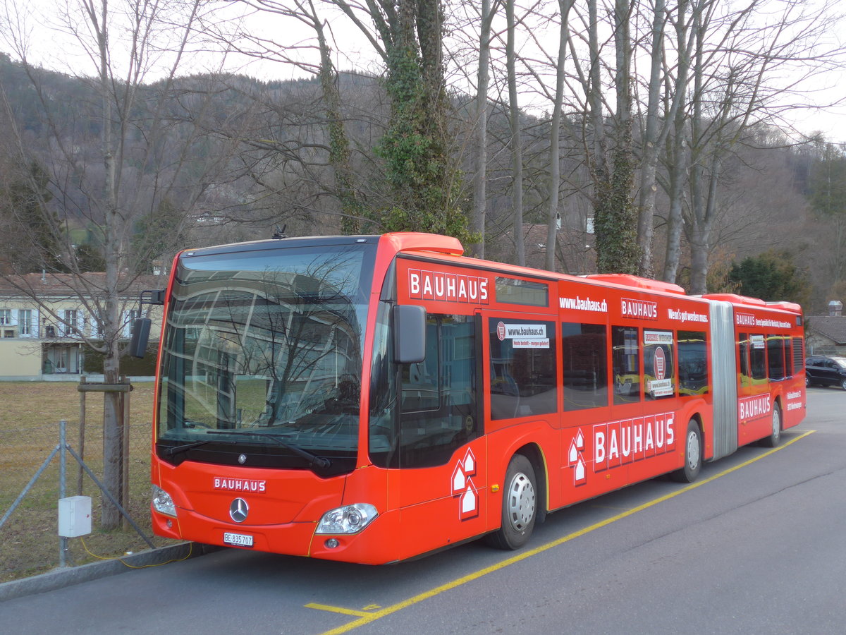 (214'549) - STI Thun - Nr. 707/BE 835'707 - Mercedes am 20. Februar 2020 bei der Schiffl�ndte Thun