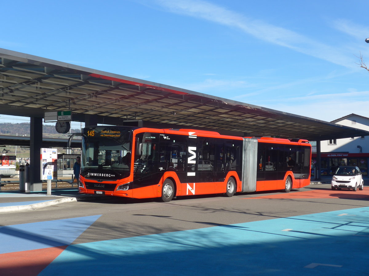 (214'673) - AHW Horgen - Nr. 614/ZH 897'261 - MAN am 20. Februar 2020 beim Bahnhof Horgen