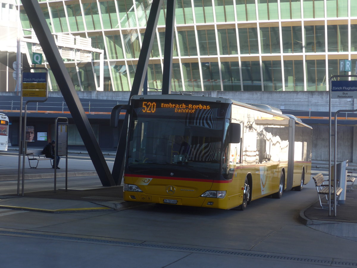 (214'682) - PostAuto Z�rich - Nr. 285/ZH 780'688 - Mercedes am 20. Februar 2020 in Z�rich, Flughafen