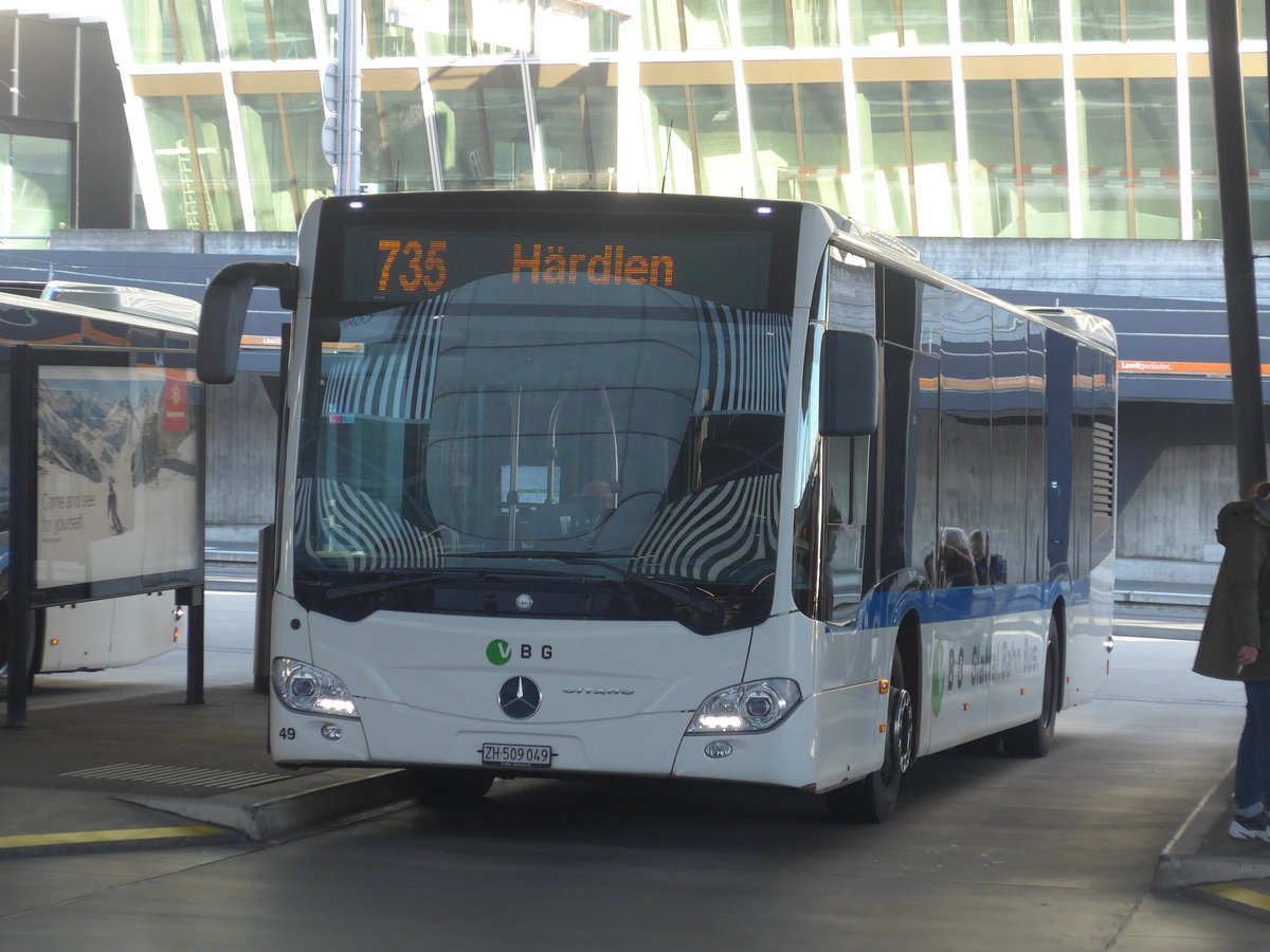 (214'683) - Maag, Kloten - Nr. 49/ZH 509'049 - Mercedes am 20. Februar 2020 in Z�rich, Flughafen