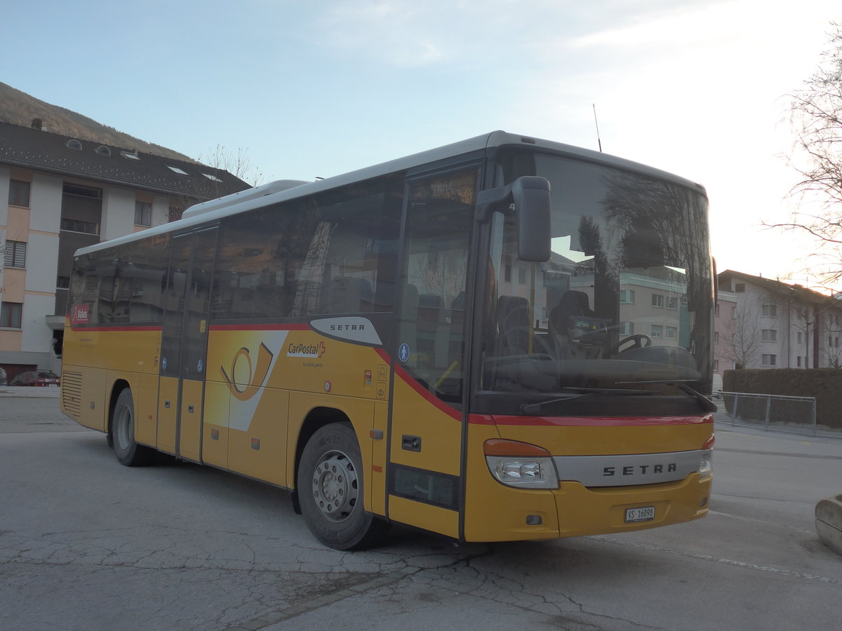 (214'840) - Ev�quoz, Erde - VS 16'098 - Setra am 22. Februar 2020 in Sion, alte Ortsbusgarage