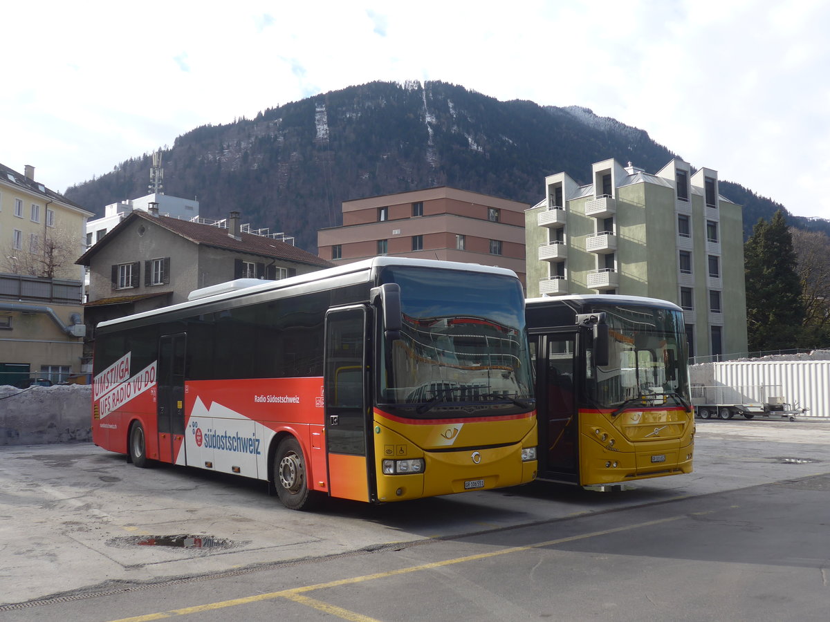 (214'936) - PostAuto Graub�nden - GR 106'551 - Irisbus am 1. M�rz 2020 in Chur, Garage