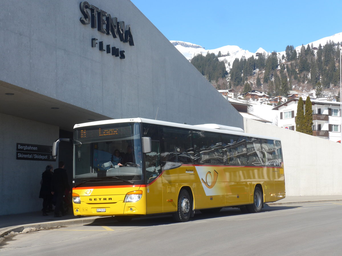 (214'971) - PostAuto Graub�nden - GR 179'705 - Setra am 1. M�rz 2020 in Flims, Bergbahnen