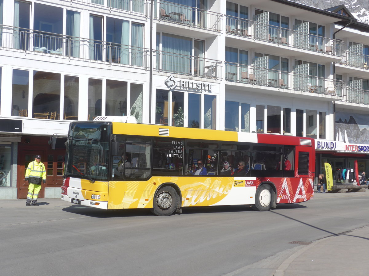 (214'977) - Stuppan, Flims - GR 52'063 - MAN/G�ppel am 1. M�rz 2020 in Flims, Bergbahnen