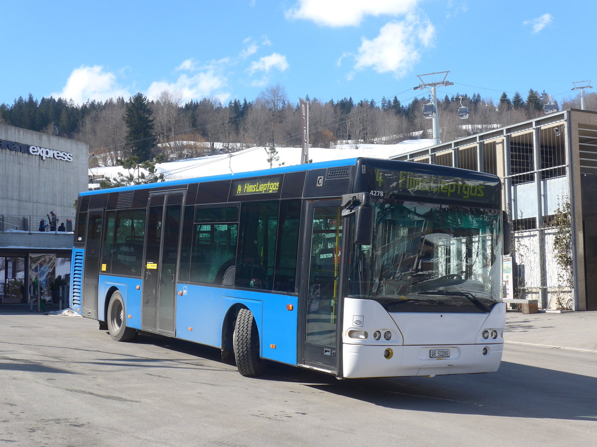 (214'983) - Stuppan, Flims - GR 52'280 - Neoplan (ex Demarmels, Salouf; ex Ming, Sils-Maria) am 1. M�rz 2020 in Flims, Bergbahnen