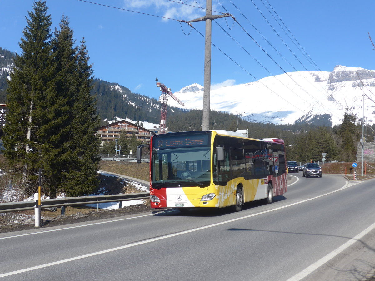 (214'988) - Stuppan, Flims - GR 87'021 - Mercedes am 1. M�rz 2020 in Laax, Rancho