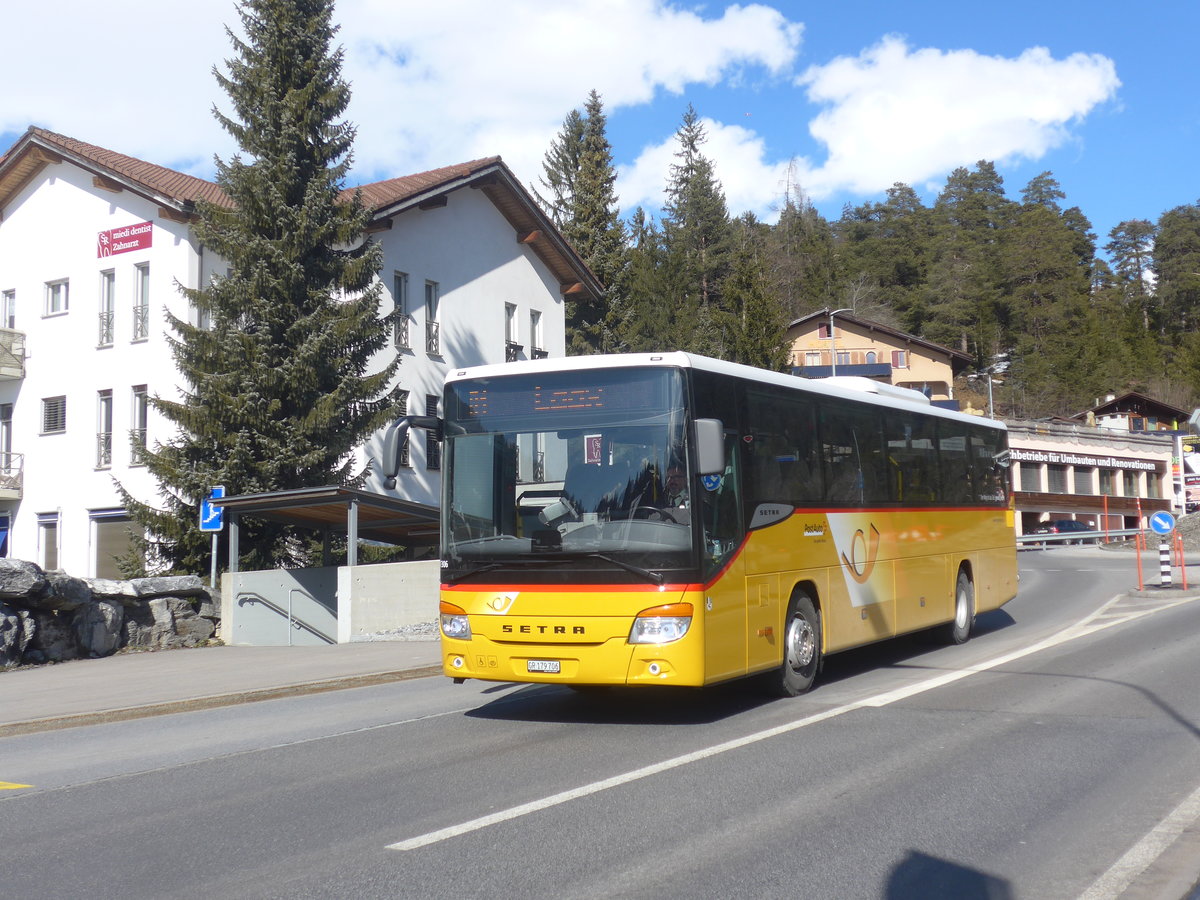 (215'001) - PostAuto Graub�nden - GR 179'706 - Setra am 1. M�rz 2020 in Laax, Marcau