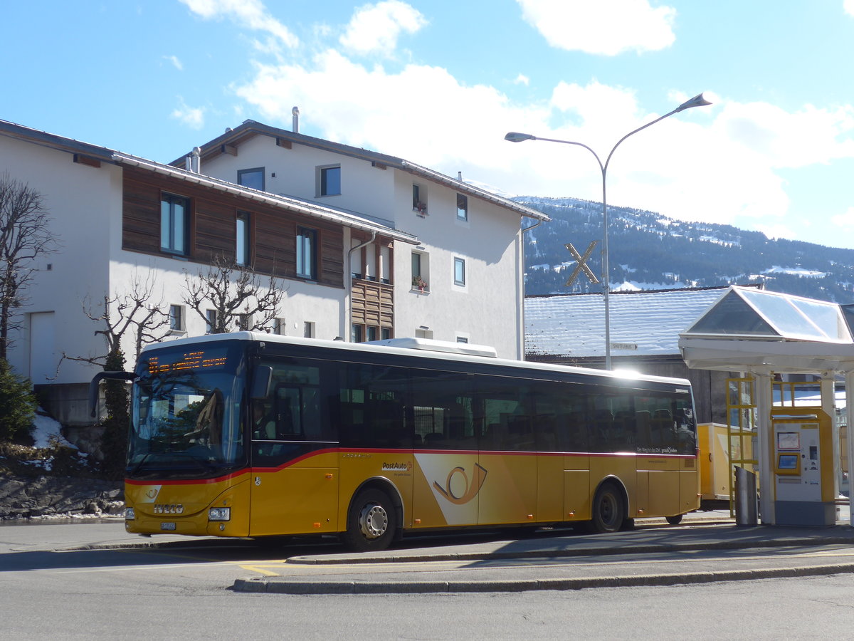 (215'003) - PostAuto Graubnden - GR 170'433 - Iveco am 1. Mrz 2020 in Laax, Post