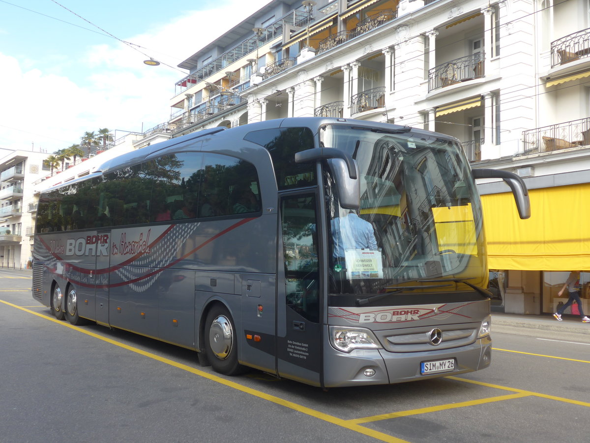 (215'147) - Aus Deutschland: Bohr, Lautzenhausen - SIM-MY 26 - Mercedes am 14. M�rz 2020 in Montreux, Escaliers de la Gare