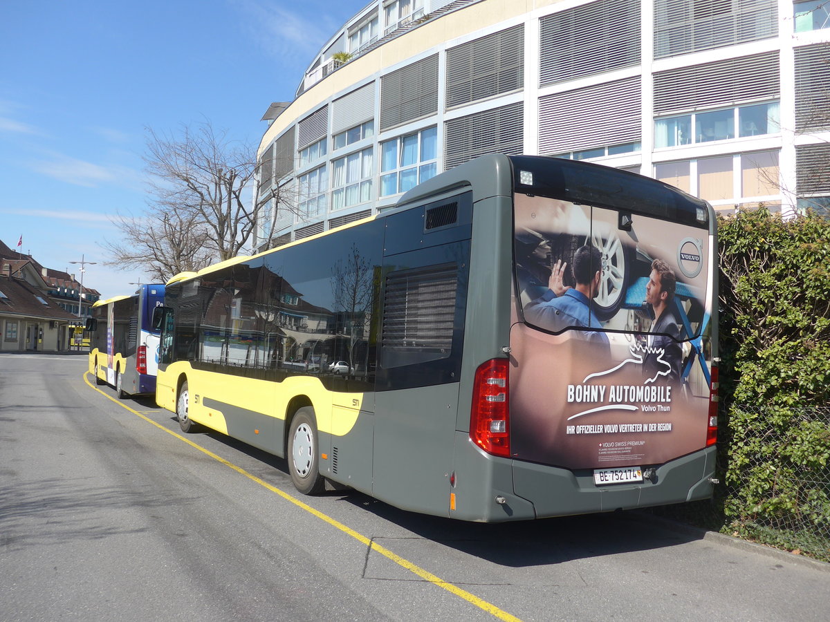 (215'275) - STI Thun - Nr. 174/BE 752'174 - Mercedes am 17. M�rz 2020 bei der Schiffl�ndte Thun