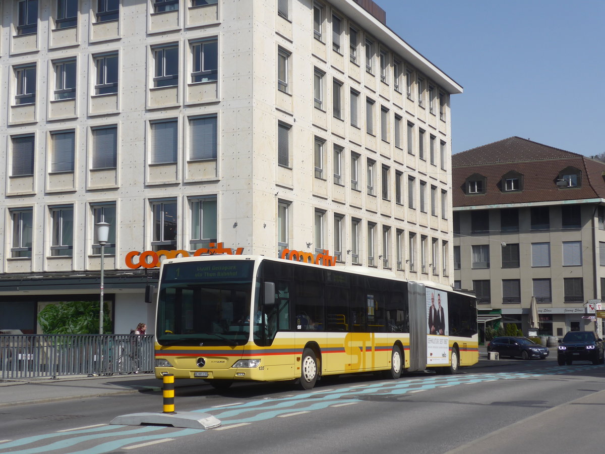 (215'357) - STI Thun - Nr. 135/BE 801'135 - Mercedes am 21. Mrz 2020 in Thun, Marktgasse