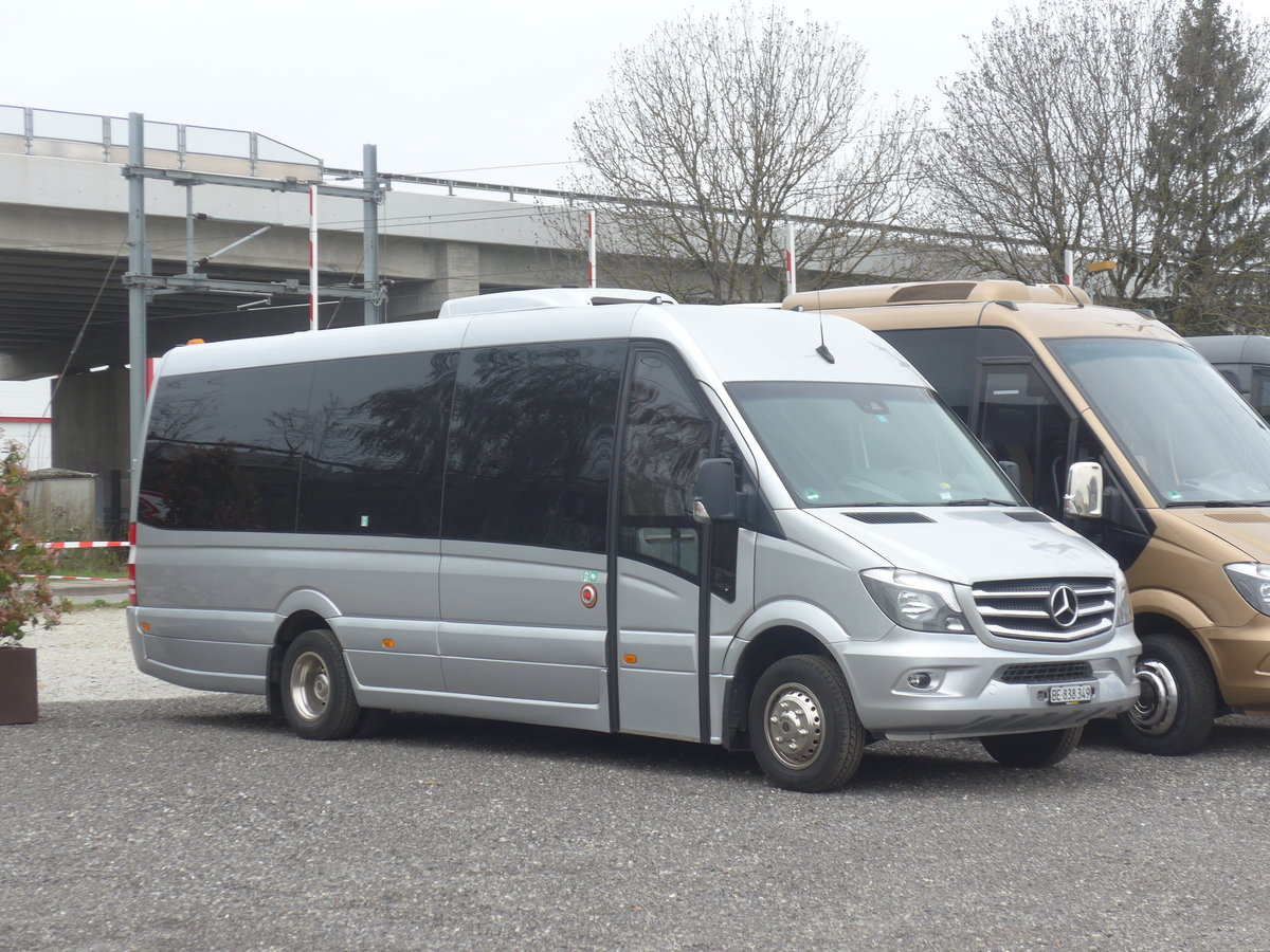 (215'405) - Busmiete, Regensdorf - BE 838'349 - Mercedes am 22. Mrz 2020 in Kerzers, Garage Edelline