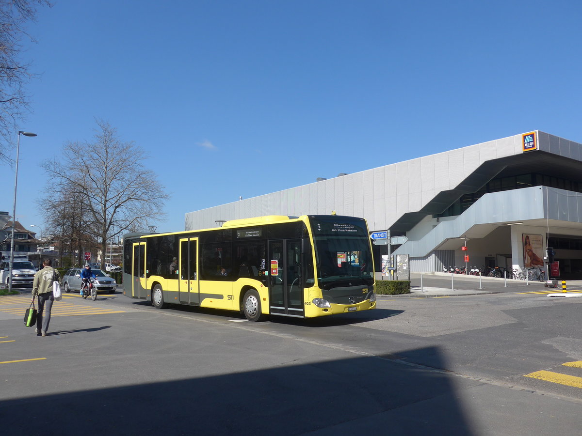 (215'480) - STI Thun - Nr. 403/BE 432'403 - Mercedes am 23. M�rz 2020 in Thun, Grabengut