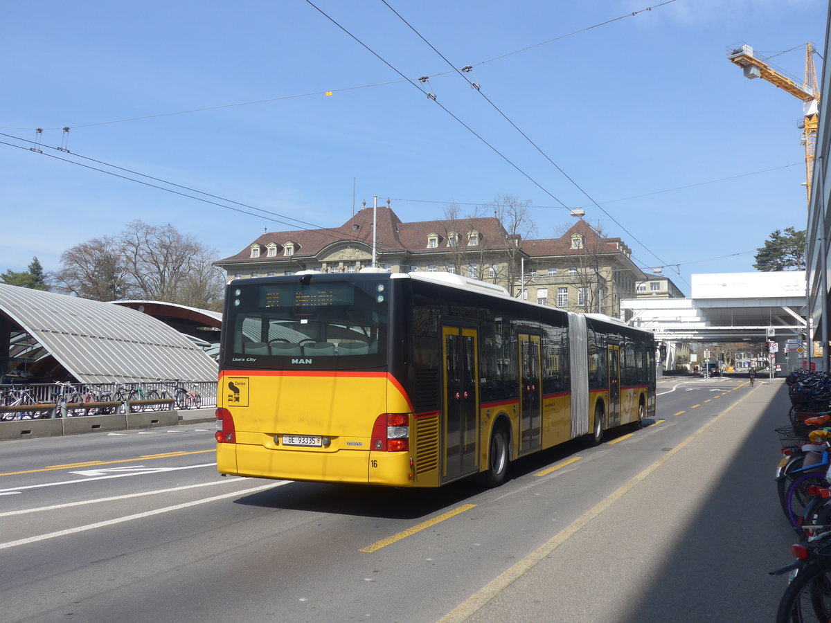 (215'581) - Steiner, Ortschwaben - Nr. 16/BE 93'335 - MAN am 27. M�rz 2020 in Bern, Schanzenstrasse