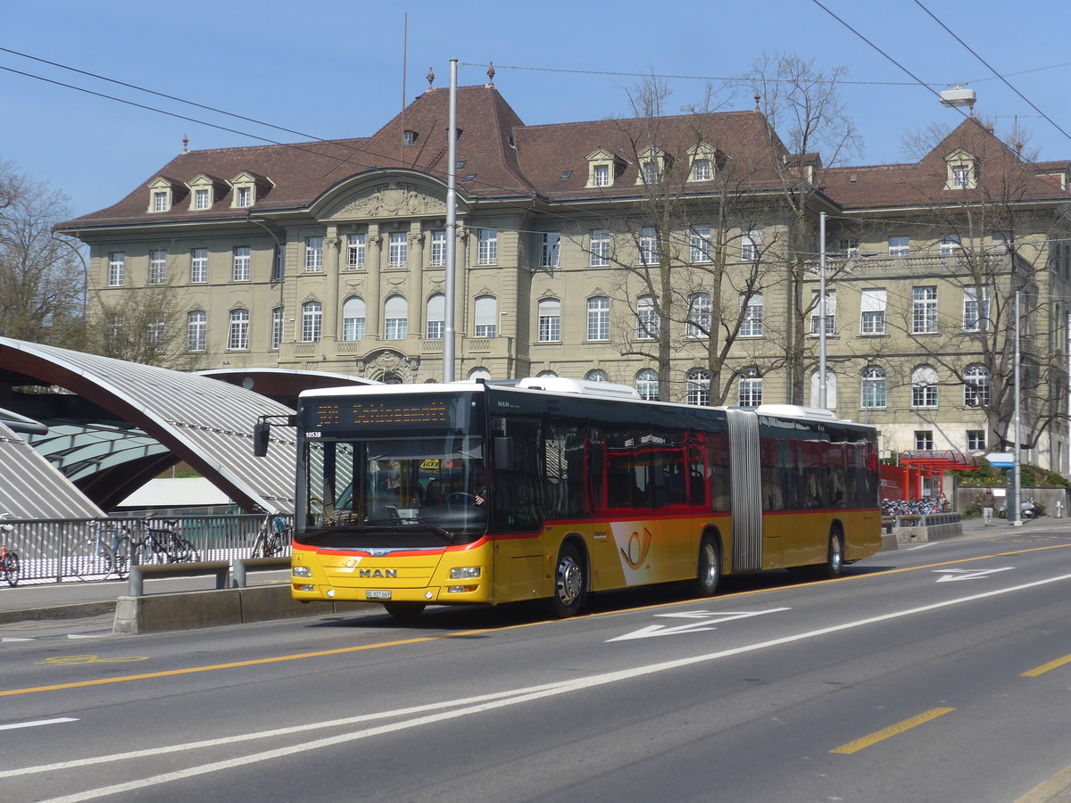 (215'587) - PostAuto Bern - Nr. 669/BE 827'669 - MAN am 27. M�rz 2020 in Bern, Schanzenstrasse