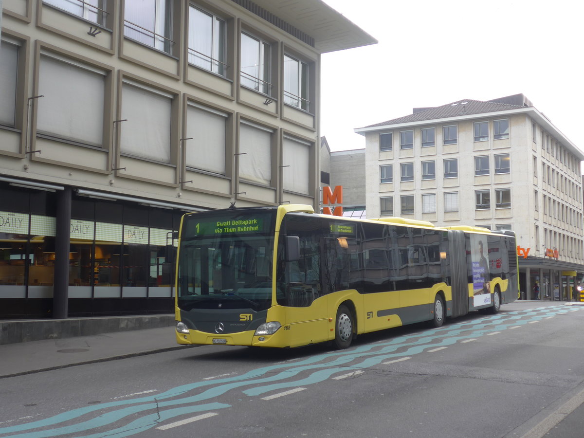(215'705) - STI Thun - Nr. 168/BE 752'168 - Mercedes am 30. M�rz 2020 in Thun, Marktgasse