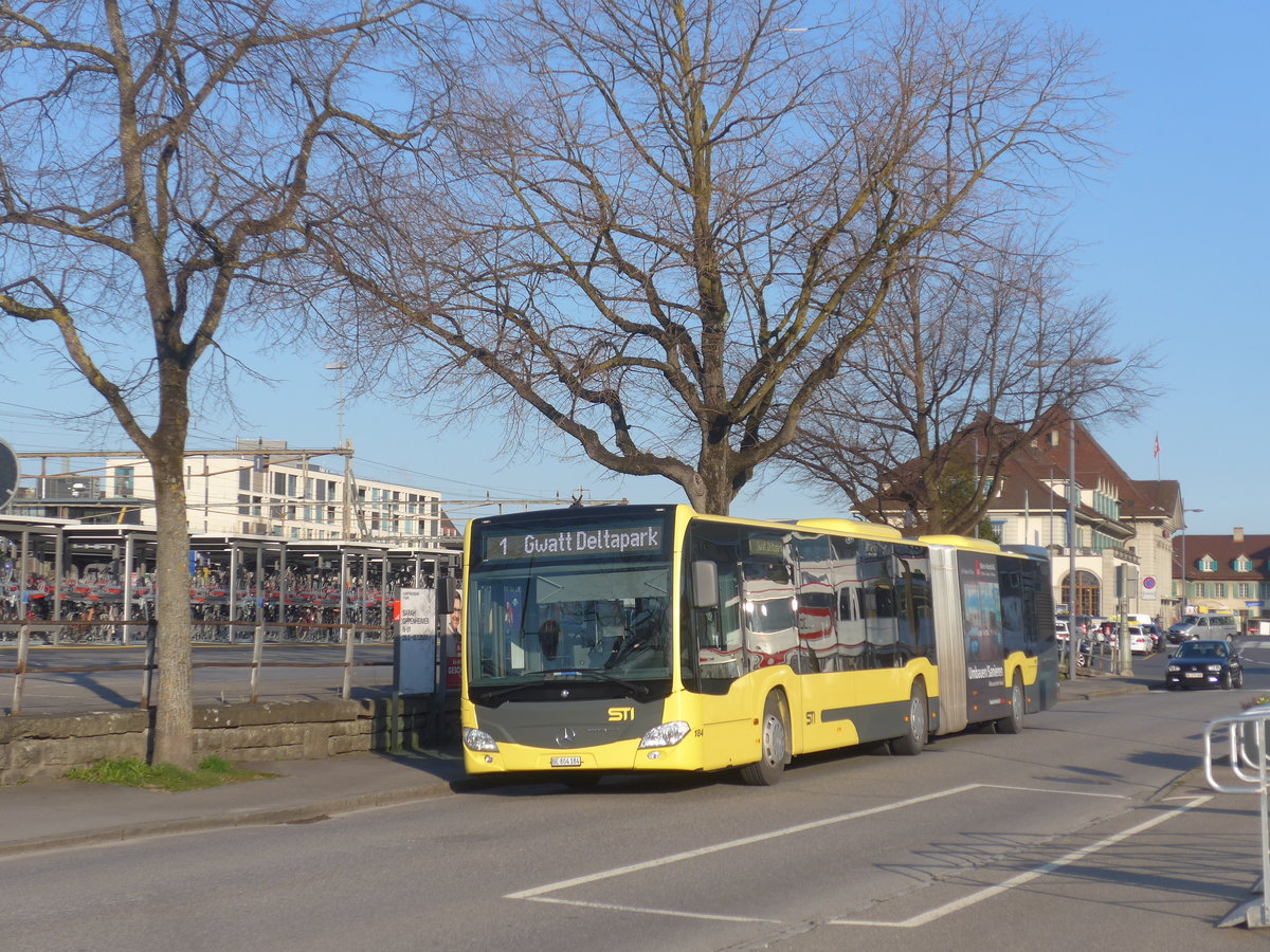 (215'706) - STI Thun Nr. 184/BE 804'184 - Mercedes am 31. M�rz 2020 bei der Schiffl�ndte Thun